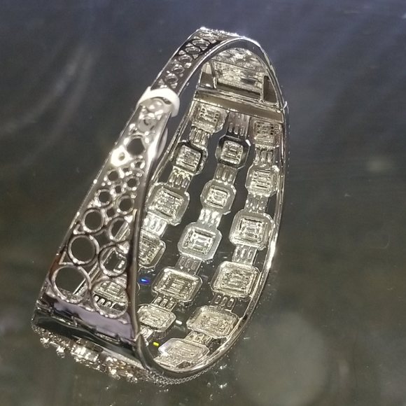 Sterling silver 925 bracelet with white sapphire - Picture 5 of 5